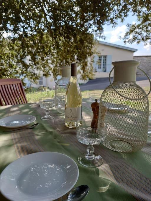 Entre Pierre Et Vigne - Charming Former Winery Farmhouse With Hot Tub & Swimming Pool 莫内斯捷 外观 照片